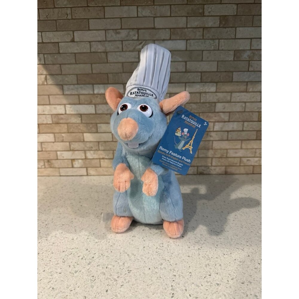 Talking BNWT Disney Parks Epcot Remy's Ratatouille Adventure Chef Remy Plush